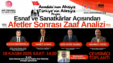 Afetler Sonrası Zaaf Analizi İçin Buluşuyoruz!