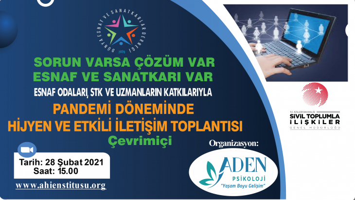 Pandemi Döneminde Hijyen ve Etkili İletişim Toplantısı çevrim içi gerçekleştirilecek